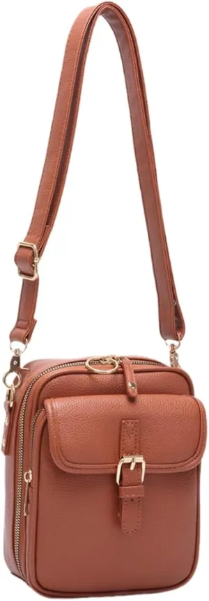 Tojoyride Crossbody Bag, Small Leather Crossbody Bags with Card Slots, Crossbody Purses for Women
