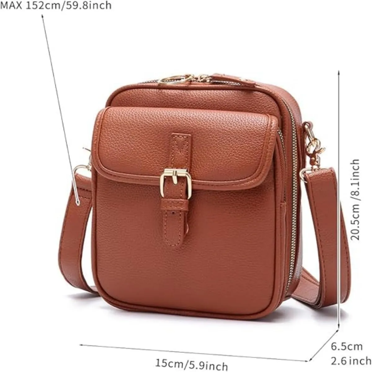 Tojoyride Crossbody Bag, Small Leather Crossbody Bags with Card Slots, Crossbody Purses for Women