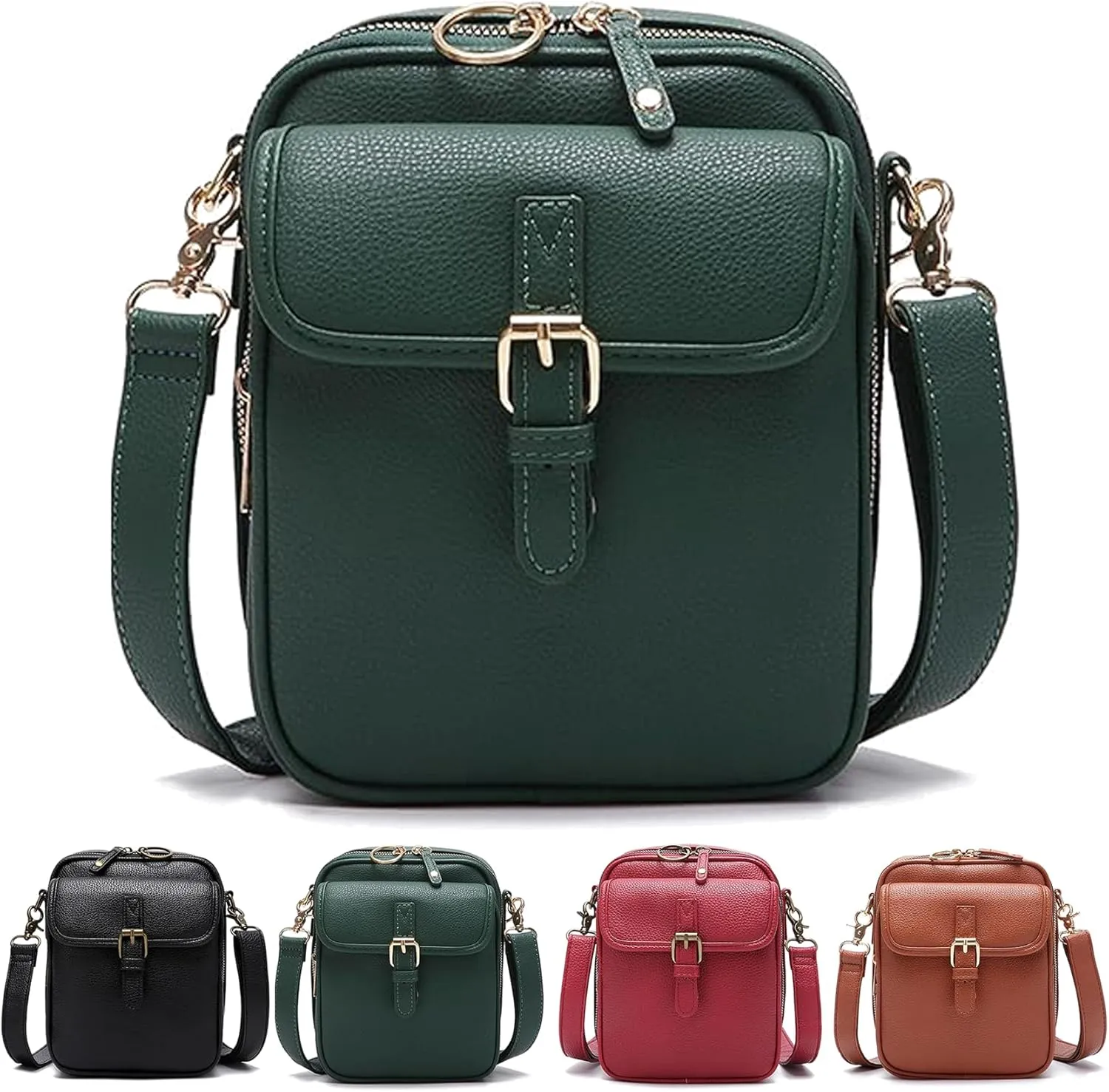 Tojoyride Crossbody Bag, Urvashi Crossbody Bag, Vintage Anti Theft Purse With 10 Card Slot, Shoulder Bags Built In Wallet