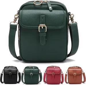 Tojoyride Crossbody Bag, Urvashi Crossbody Bag, Vintage Anti Theft Purse With 10 Card Slot, Shoulder Bags Built In Wallet