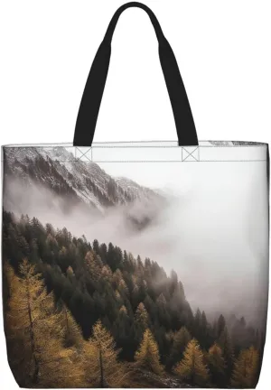 Tote Bag for Women Dolphin at dusk Shoulder Bag with Zipper Handbag Large Capacity Reusable Grocery Bag