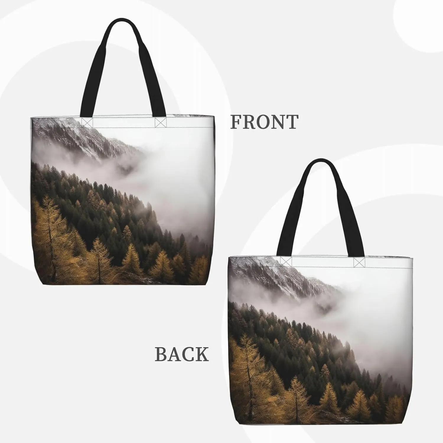 Tote Bag for Women Dolphin at dusk Shoulder Bag with Zipper Handbag Large Capacity Reusable Grocery Bag