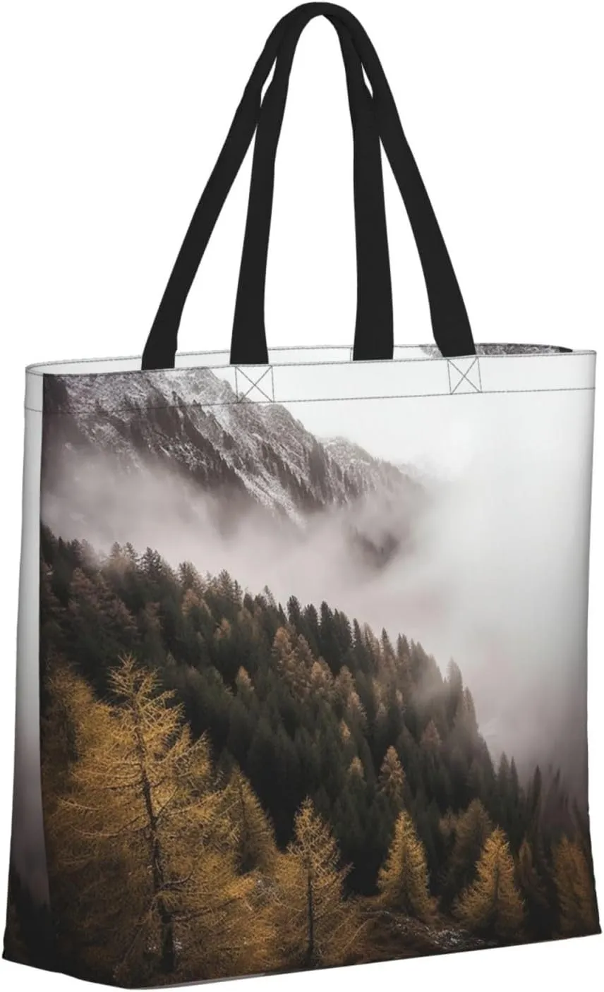 Tote Bag for Women Dolphin at dusk Shoulder Bag with Zipper Handbag Large Capacity Reusable Grocery Bag