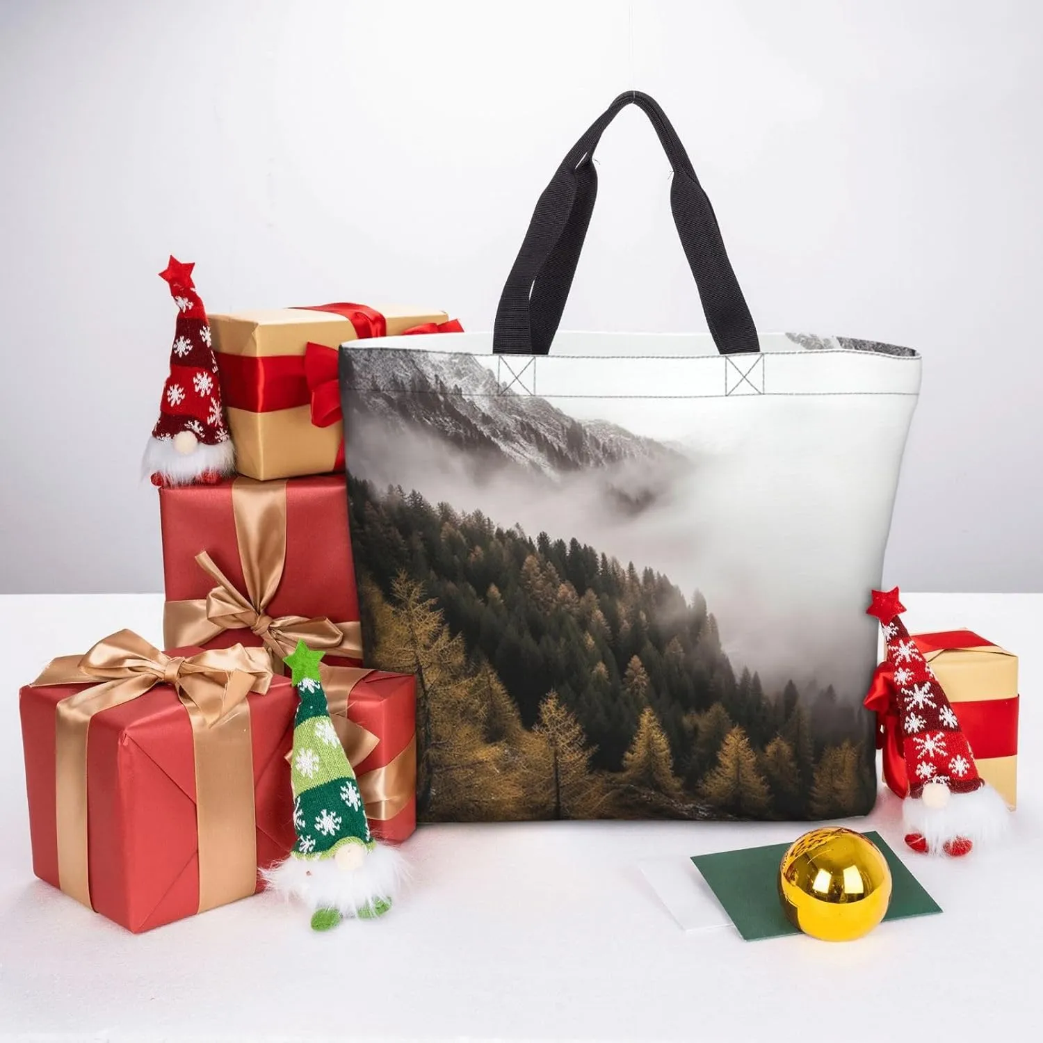 Tote Bag for Women Dolphin at dusk Shoulder Bag with Zipper Handbag Large Capacity Reusable Grocery Bag