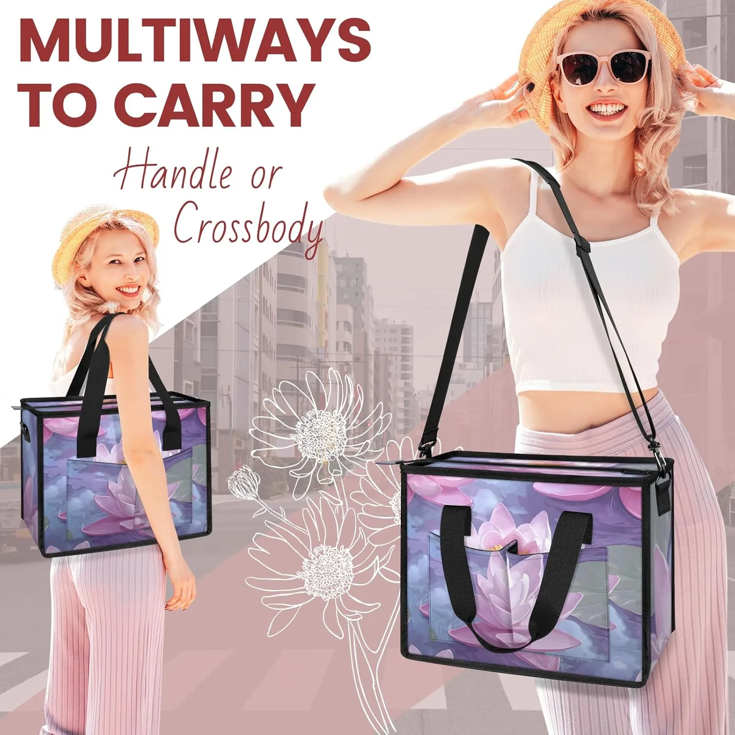 Tote Satchel Bag Set 3PCS for Women,Travel Shoulder Bag Handbag and Wallet Daily Use06
