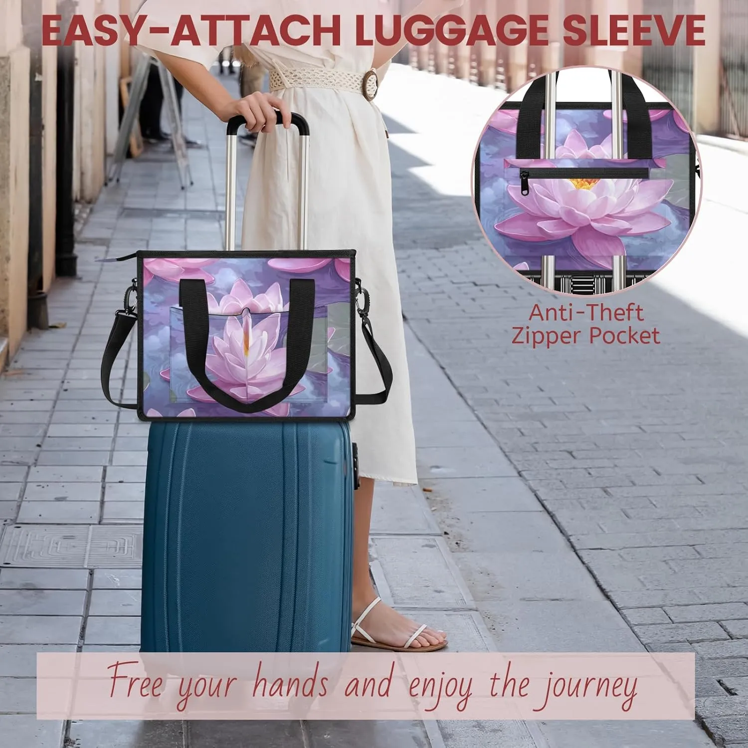 Tote Satchel Bag Set 3PCS for Women,Travel Shoulder Bag Handbag and Wallet Daily Use06