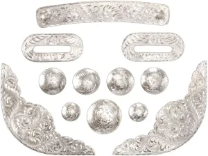 Tough 1 Royal King Saddle Silver Set 2