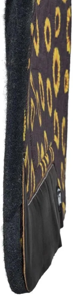 Tough 1 Sunflower Print Felt Saddle Pad