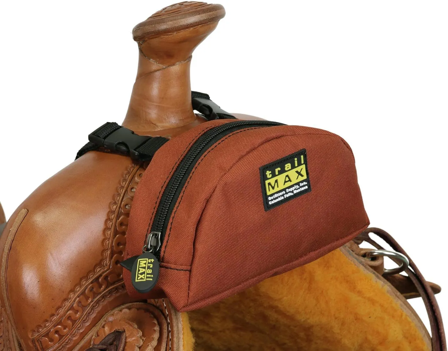TrailMax Original Pommel Pocket Saddle Bag for Western & Endurance Saddle Horn Bags; Cellphone Pommel Pocket for Trail Riding