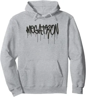 Transformers Megatron Dripping Graffiti Text Logo Pullover Hoodie