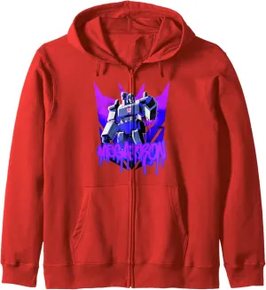 Transformers Megatron Graffiti Painted Wall Portrait Zip Hoodie