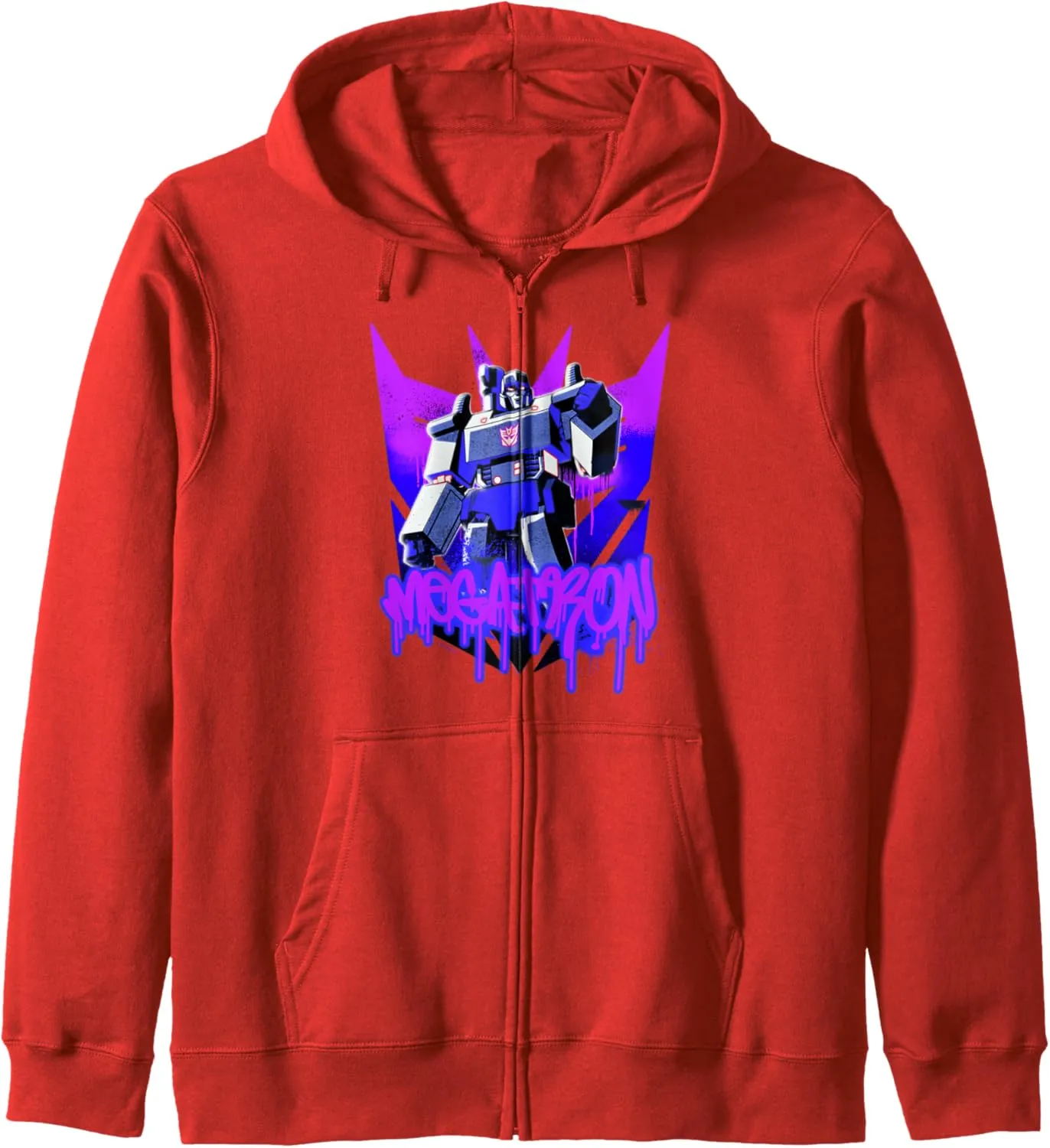 Transformers Megatron Graffiti Painted Wall Portrait Zip Hoodie