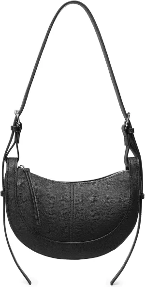 Travistar Crescent Crossbody Bags for Women - Small Shoulder Bag Leather Cross Body Purses Trendy Hobo Handbags Saddle Clutch