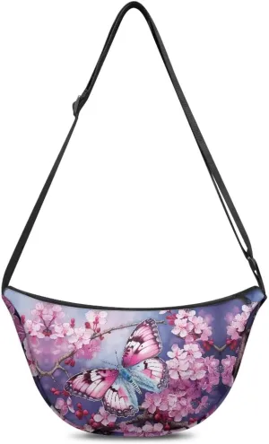 Trendy Crescent Crossbody Bag for Women Men Classic Sling Dumpling Bag Small Casual Handbag Travel Work Fanny Pack