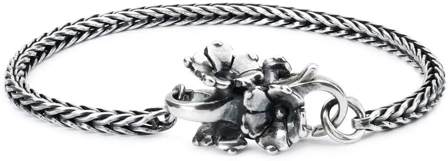 TROLLBEADS Sterling Silver Bracelet - Handcrafted Foxtail Chain Bracelet | Silver 925 | Design by Lise Aagaard