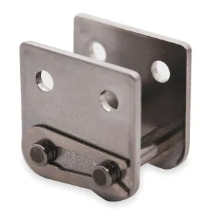 Tsubaki - 40ASSK2CL - TSUBAKI Attachment Link: for Stainless Steel Roller Chains, SK-2, 40, Single Strand, Plain, 5 PK