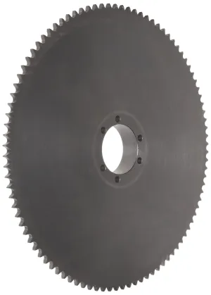 Tsubaki 40JA16 Roller Chain Sprocket, Single Strand, QD Design, JA Bushing Required, 16 Teeth, #20 ANSI No., 1/2" Pitch