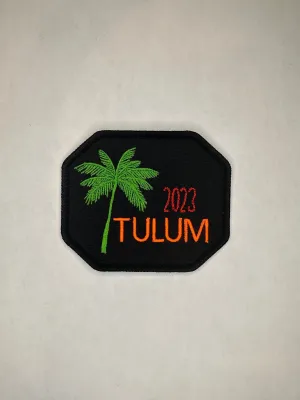 Tulum Mexico Embroidered Patch / Tulum Embroidery / Iron On Patch / Sew On Patch / Family Vacation Patch / Mexico Patch / Jacket Patch