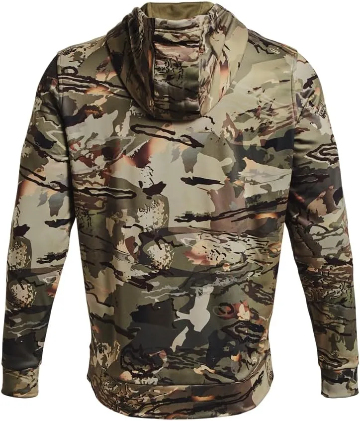 Under Armour Mens Expanse Camo Hoodie | Lightweight Breathable Fleece | Kangaroo Pocket for Hunting or Casual Wear