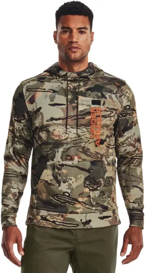 Under Armour Mens Expanse Camo Hoodie | Lightweight Breathable Fleece | Kangaroo Pocket for Hunting or Casual Wear