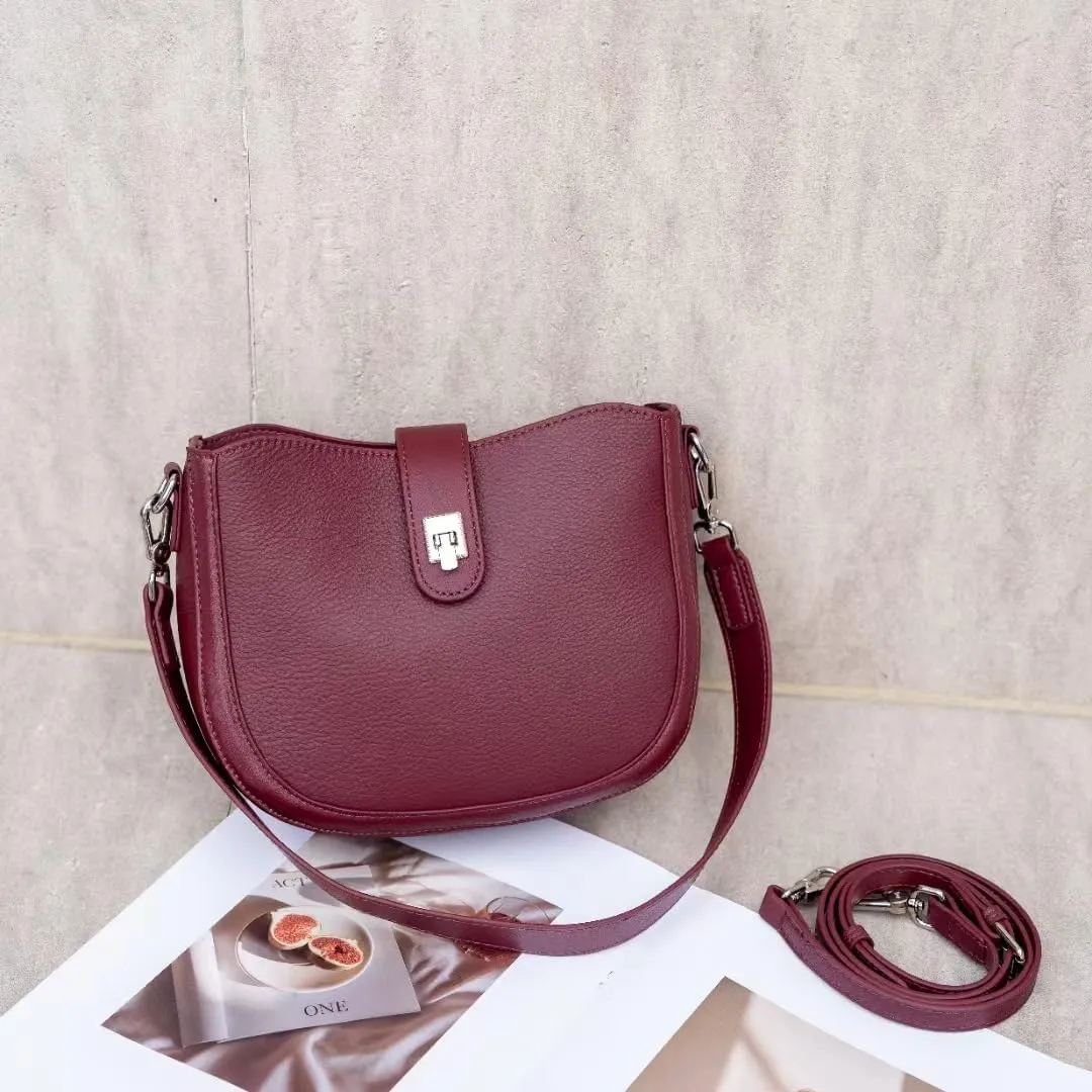 Underarm saddle bag for Women,vegan genuine shoulder bag,Trendy crossbody bag,purse.