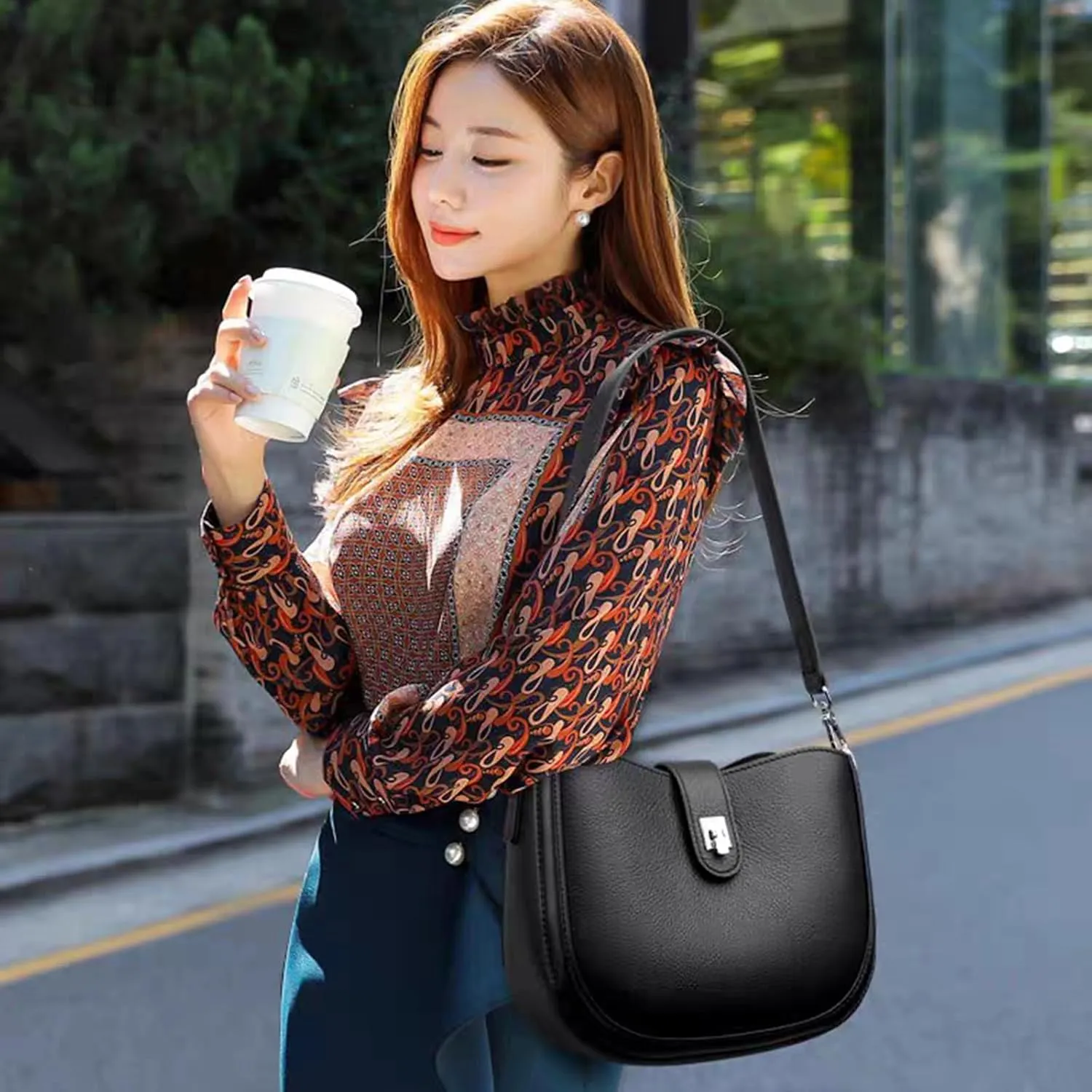 Underarm saddle bag for Women,vegan genuine shoulder bag,Trendy crossbody bag,purse.