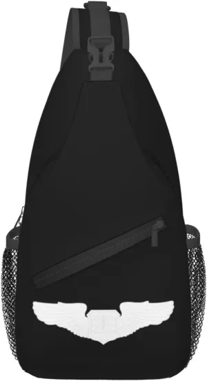 United States Air Force Navigator Observer Badge Crossbody Bags For Women Men Chest Backpack Gym Shoulder Bag Travel Outdoor Sports Casual Crossbody Bags