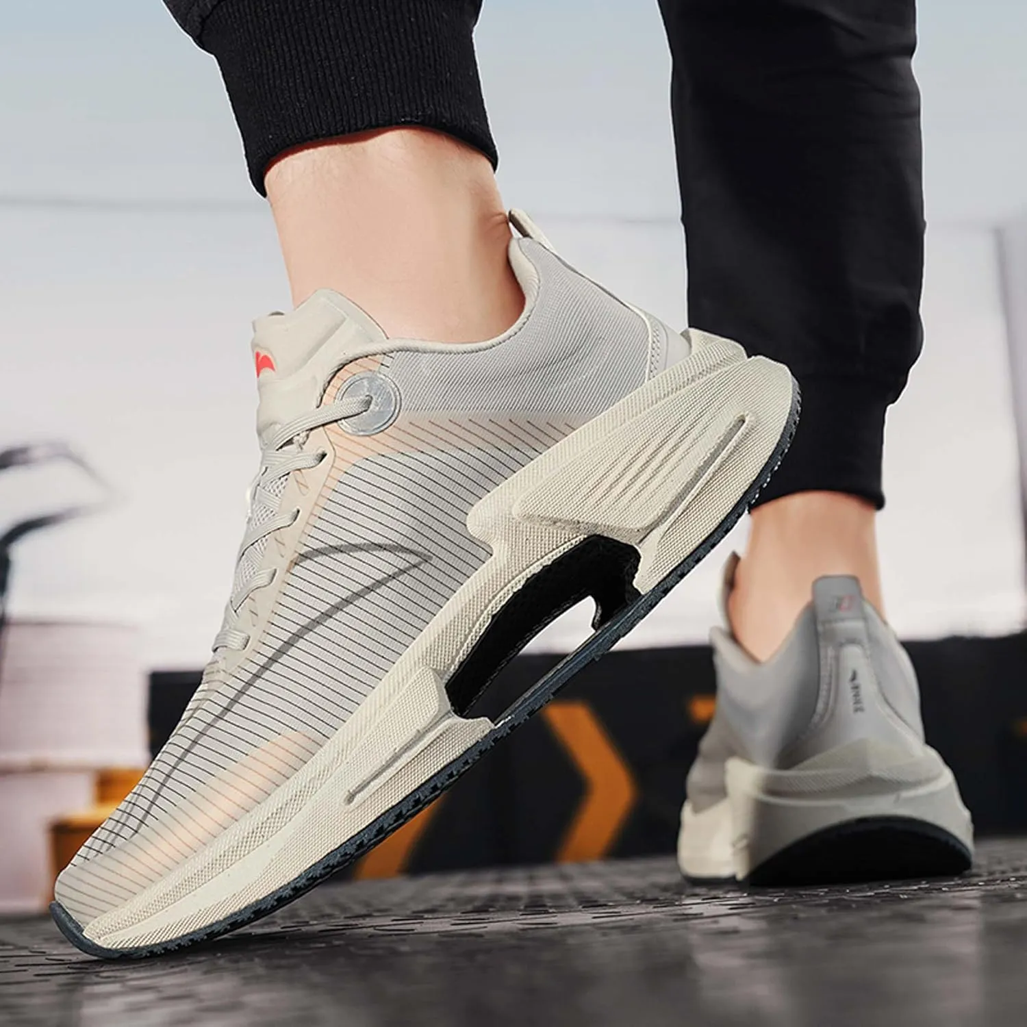Universal Large Shock-Absorbing Running Shoes, Anti Slip Sports Shoes, Breathable Casual Shoes, Outdoor Basketball Shoes