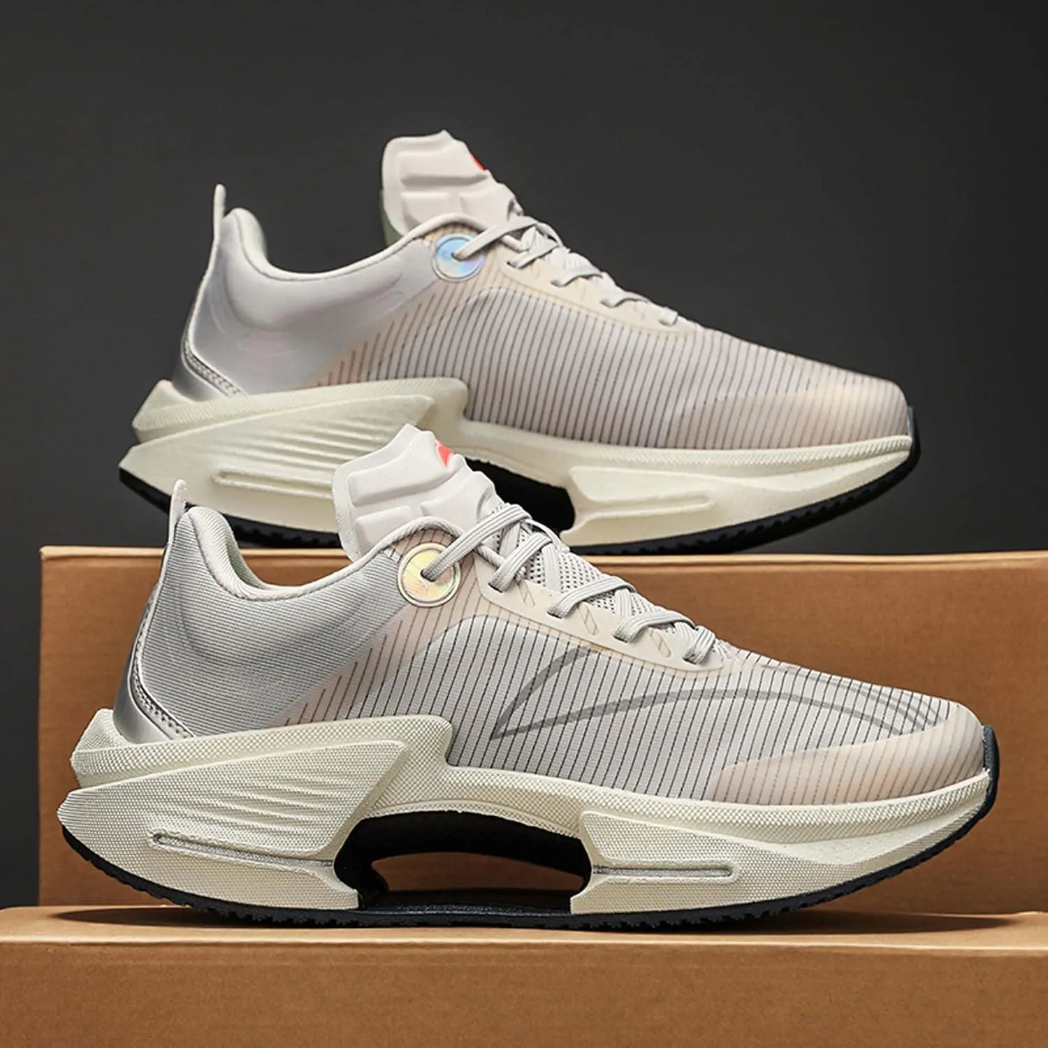 Universal Large Shock-Absorbing Running Shoes, Anti Slip Sports Shoes, Breathable Casual Shoes, Outdoor Basketball Shoes