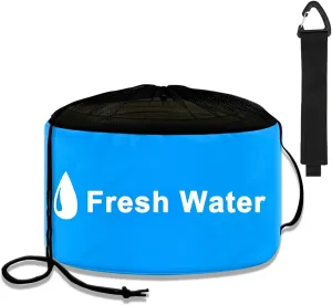 UNXMRFF 1-Pack Blue RV Hose Storage Bag, RV Utility Bag, Waterproof RV Sewer Hose Storage RV Equipment Storage for Fresh/Black Water Hoses and Electrical Cords, Camper Tools Accessories
