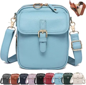 Urvashi Crossbody Leather Bag, Luma Urvashi Leather Bag, Retro Double-Layer Large Capacity Mini Crossbody Bags