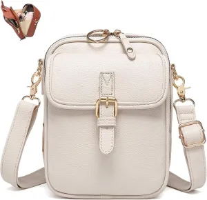 Urvashi Crossbody Leather Bag, Retro Double-Layer Large Capacity Mini Crossbody Bag, Large Capacity Crossbody Bag