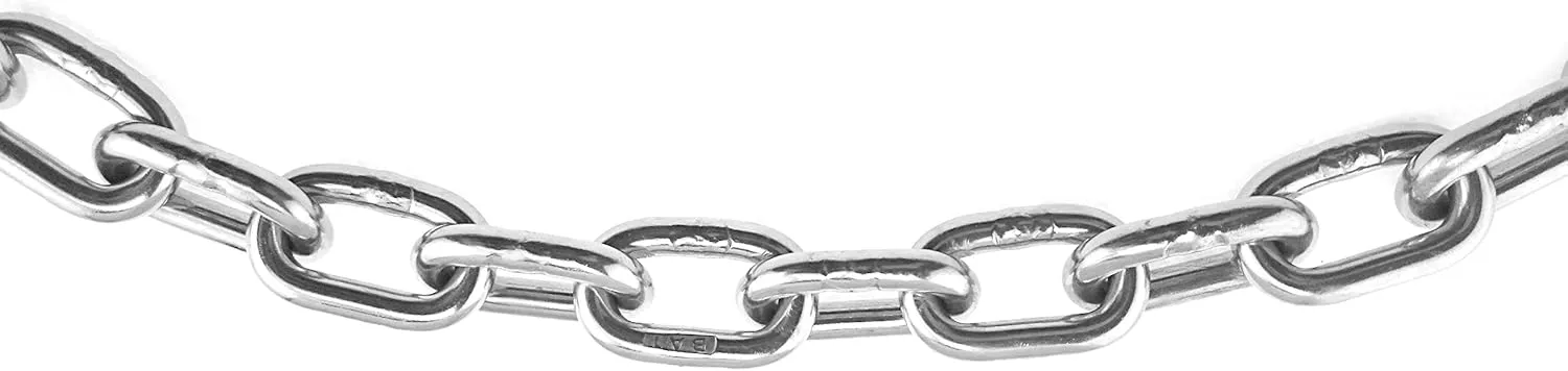 US Stainless 5/16" (8mm) AISI 316 Anchor Chain with 3/8" (10mm) Shackles