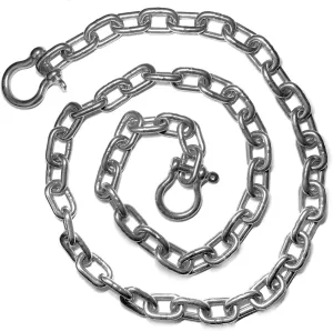 US Stainless Stainless Steel 316 Anchor Chain 1/4" or 6mm by 10' Long Shackles