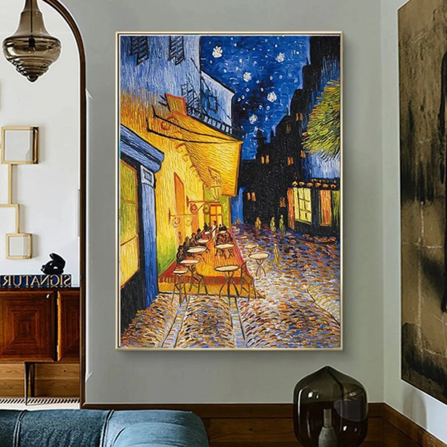 Van Gogh Style Cafe Terrace Night 100% Hand Painted Art