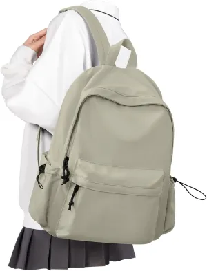 VECAVE School Backpack Green Waterproof Bookbag Casual Lightweight Travel Rucksack Daypack Backpacks for Men Women College High School Bags backpack for Boys Girls Teens