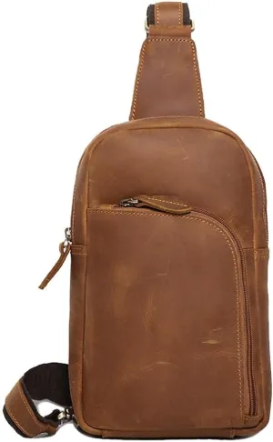Versatile Vintage Chest Bag Crossbody Bag Large Capacity Shoulder Bag