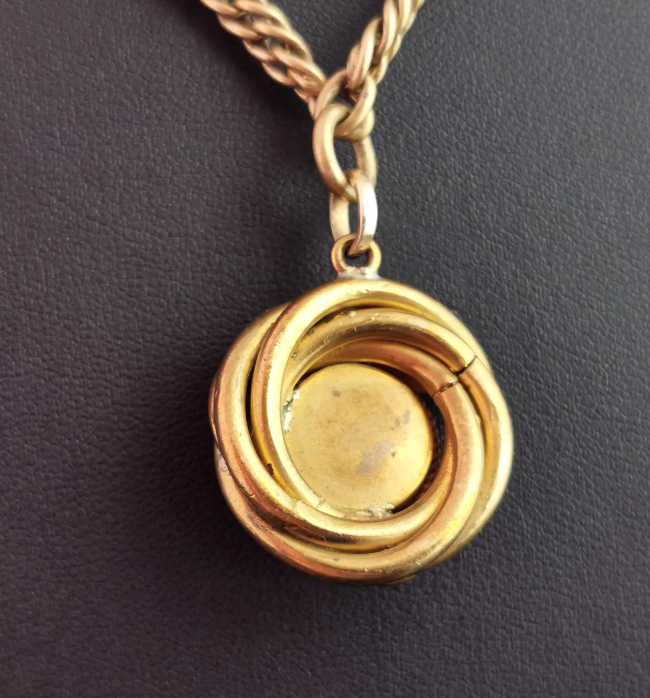 Victorian Agate snake pendant, Pinchbeck Albert chain, necklace