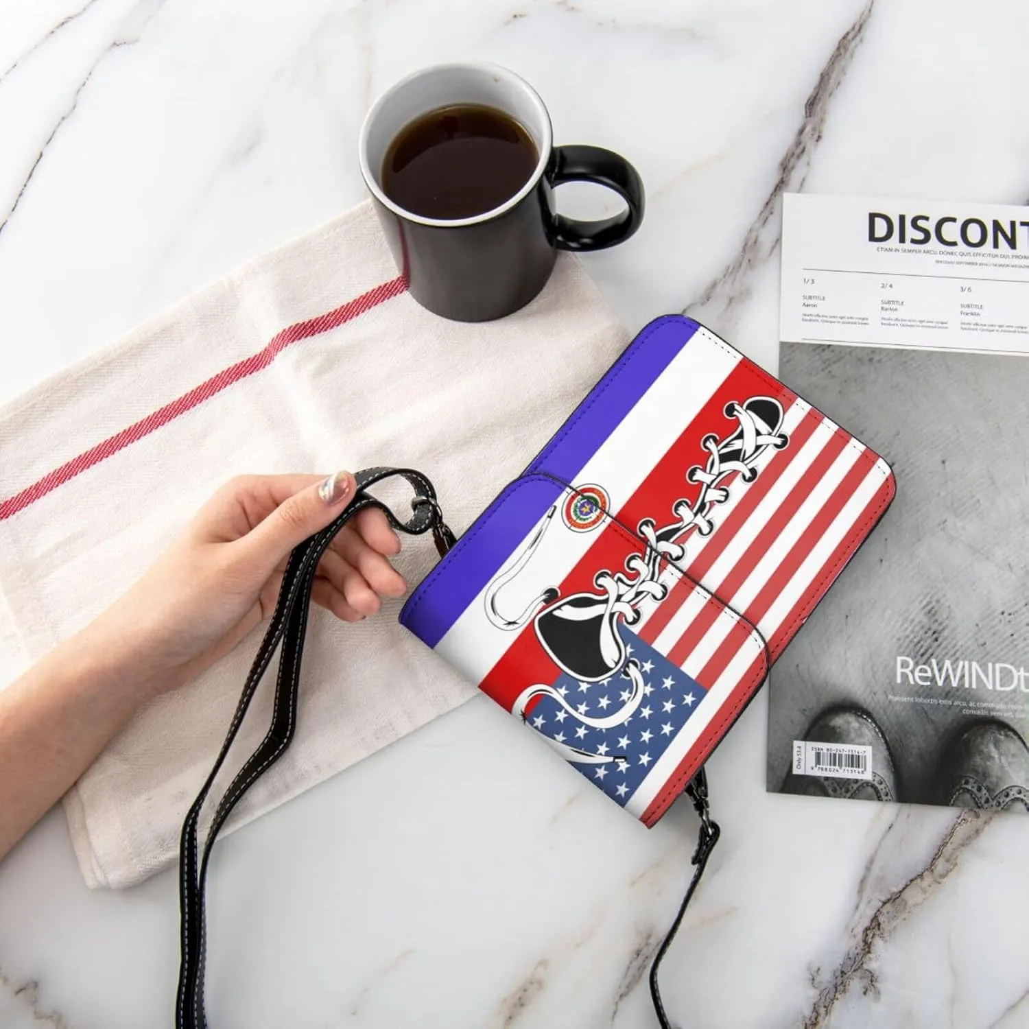 Vintage America Slovakia Slovakian Flag Funny Shoelace Small Crossbody Purse Cell Phone Bag for Women
