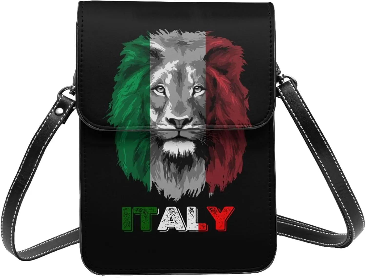 Vintage Saint Vincent And The Grenadines Flag Lion Head Small Crossbody Purse Cell Phone Bag for Women