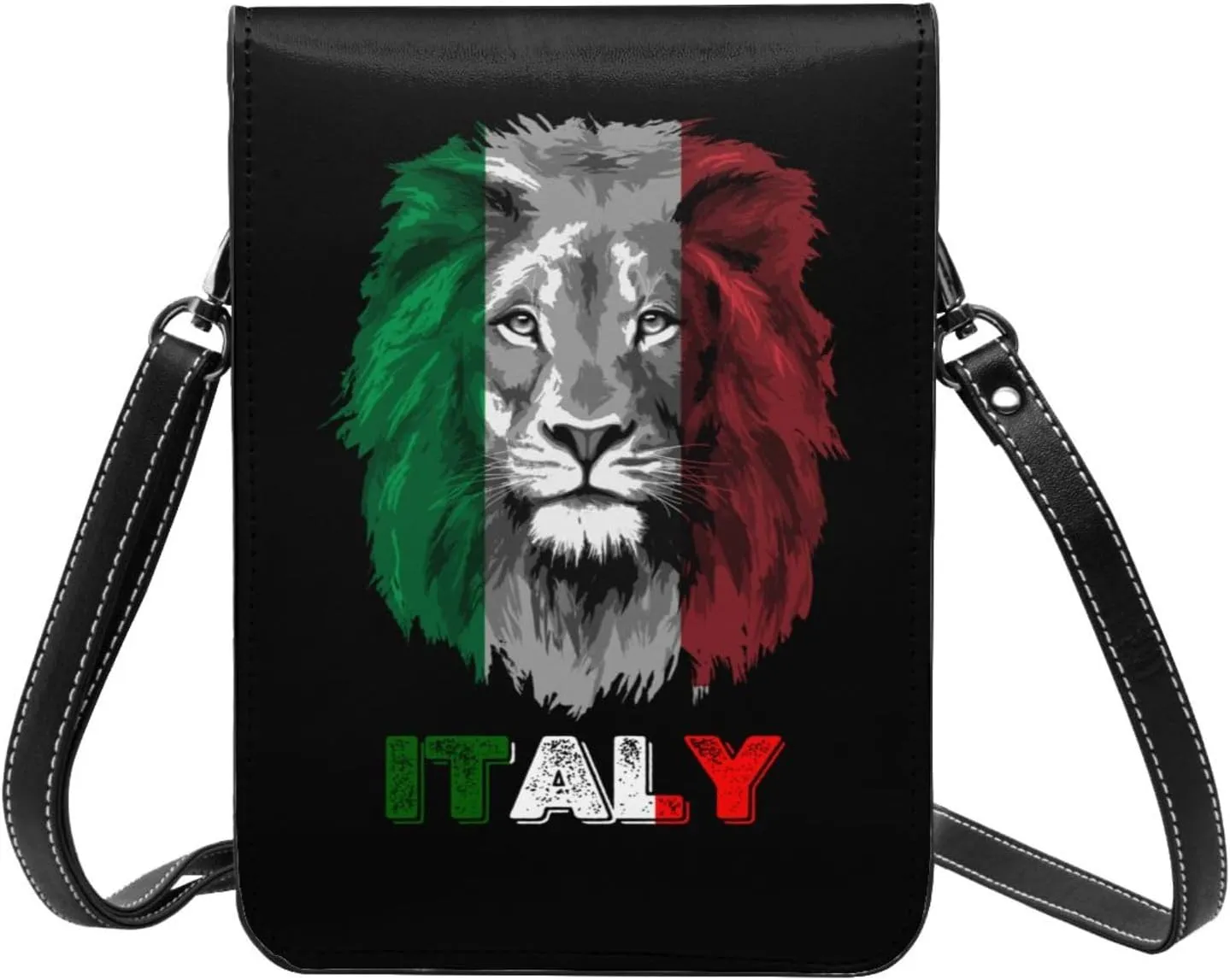 Vintage Saint Vincent And The Grenadines Flag Lion Head Small Crossbody Purse Cell Phone Bag for Women