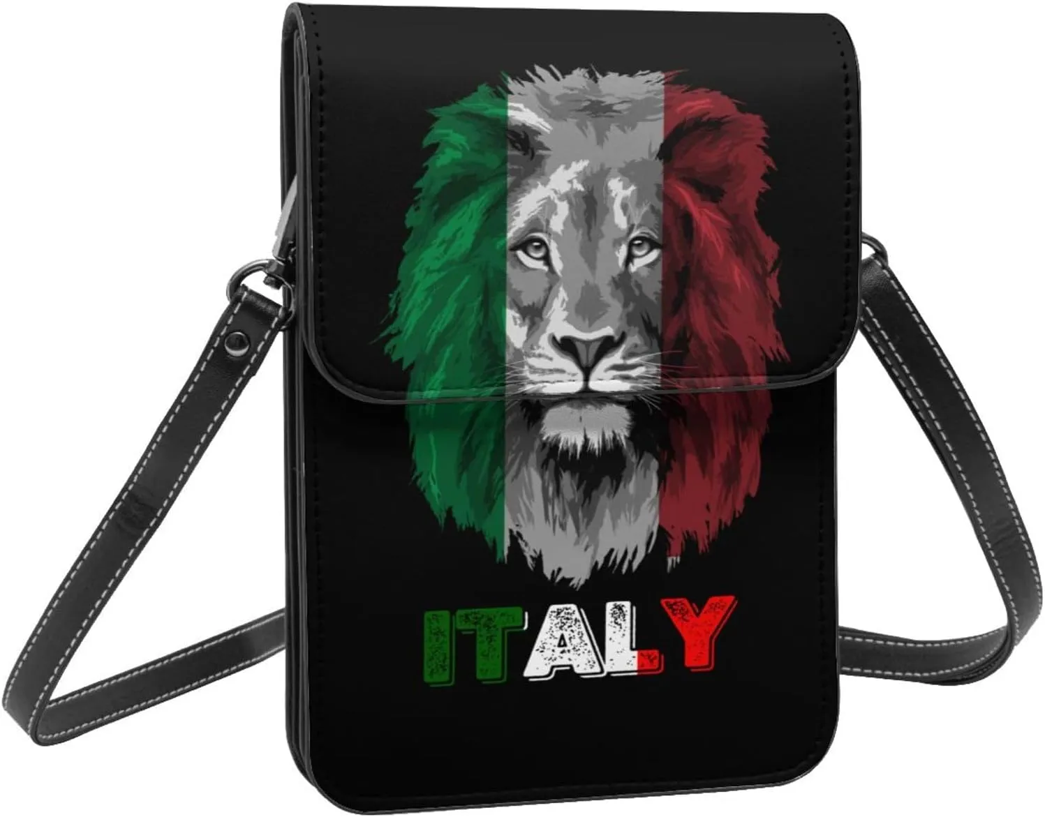 Vintage Saint Vincent And The Grenadines Flag Lion Head Small Crossbody Purse Cell Phone Bag for Women