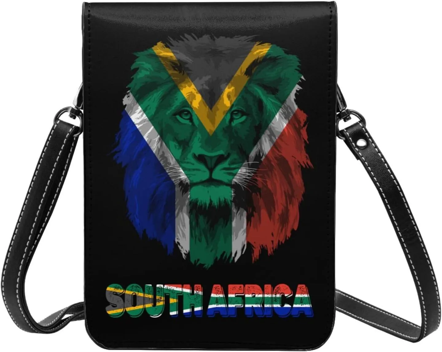 Vintage Vatican Flag Lion Head Small Crossbody Purse Cell Phone Bag for Women