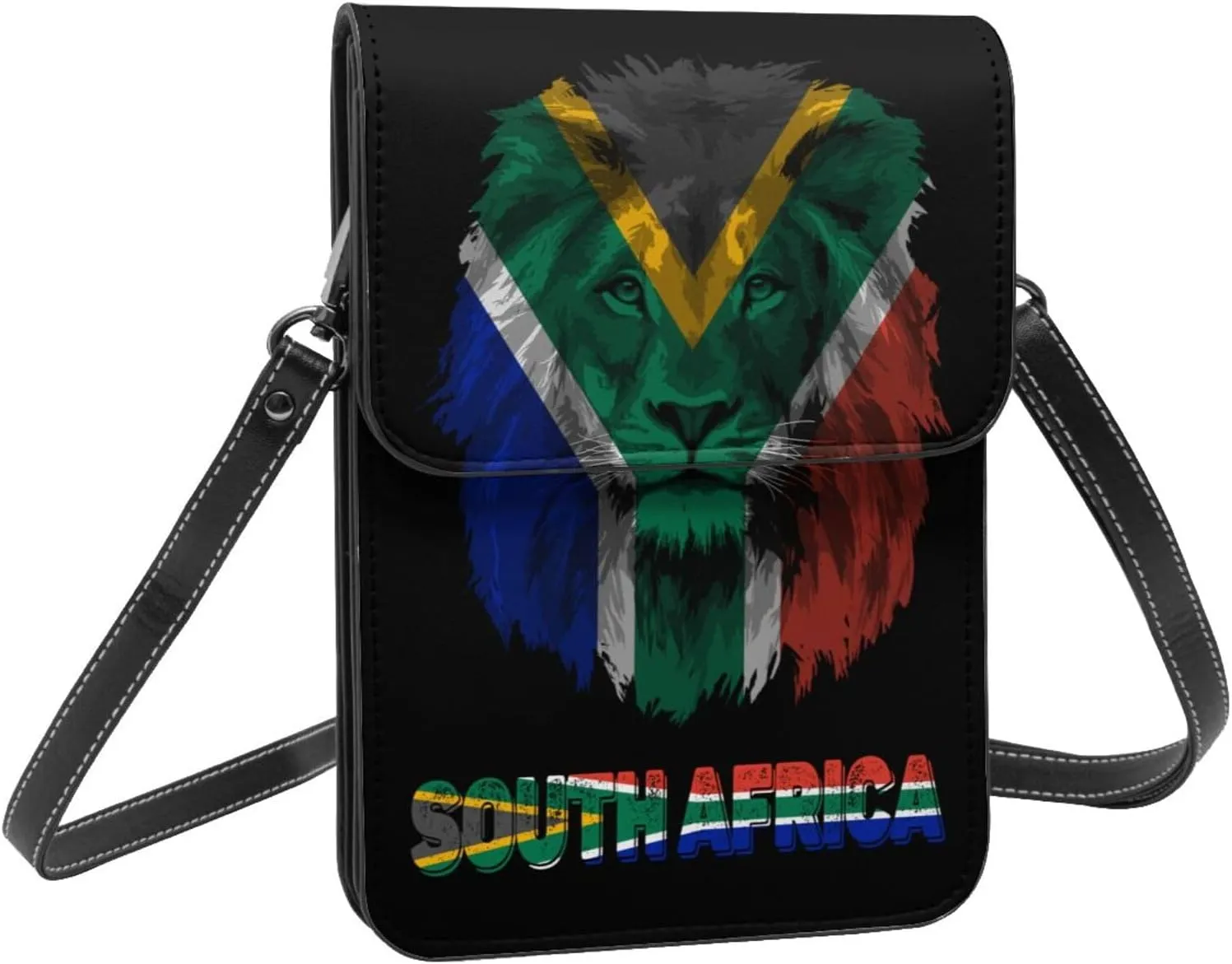 Vintage Vatican Flag Lion Head Small Crossbody Purse Cell Phone Bag for Women