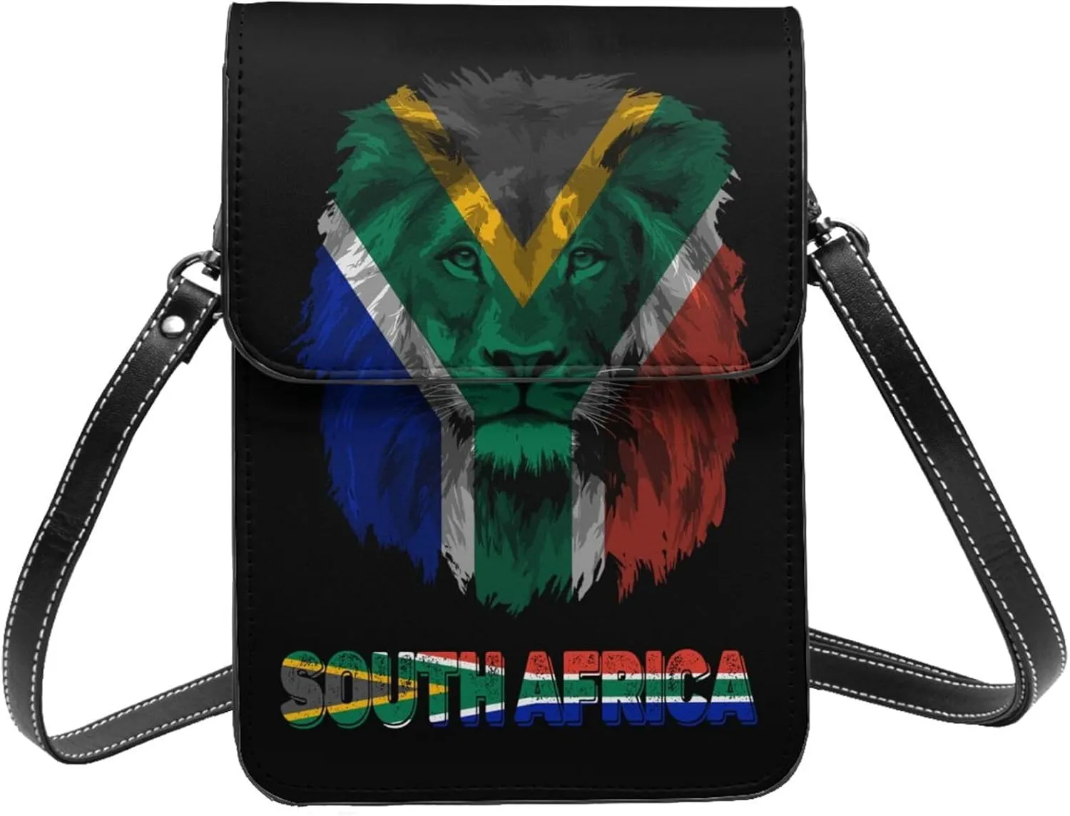 Vintage Vatican Flag Lion Head Small Crossbody Purse Cell Phone Bag for Women
