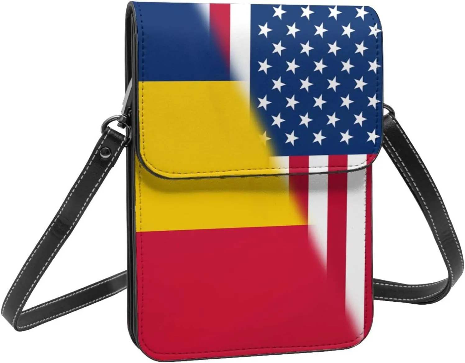 Vintage Zambia Zambian America Flag Small Crossbody Purse Cell Phone Bag for Women Girls Mini Over Shoulder Handbag Wallet