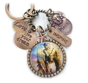 Virgo Backpack-Purse Clip, Key Chain or Necklace, Love, Live Your Dream, Inspirational Zodiac, Astrology and Birth Sign Gift