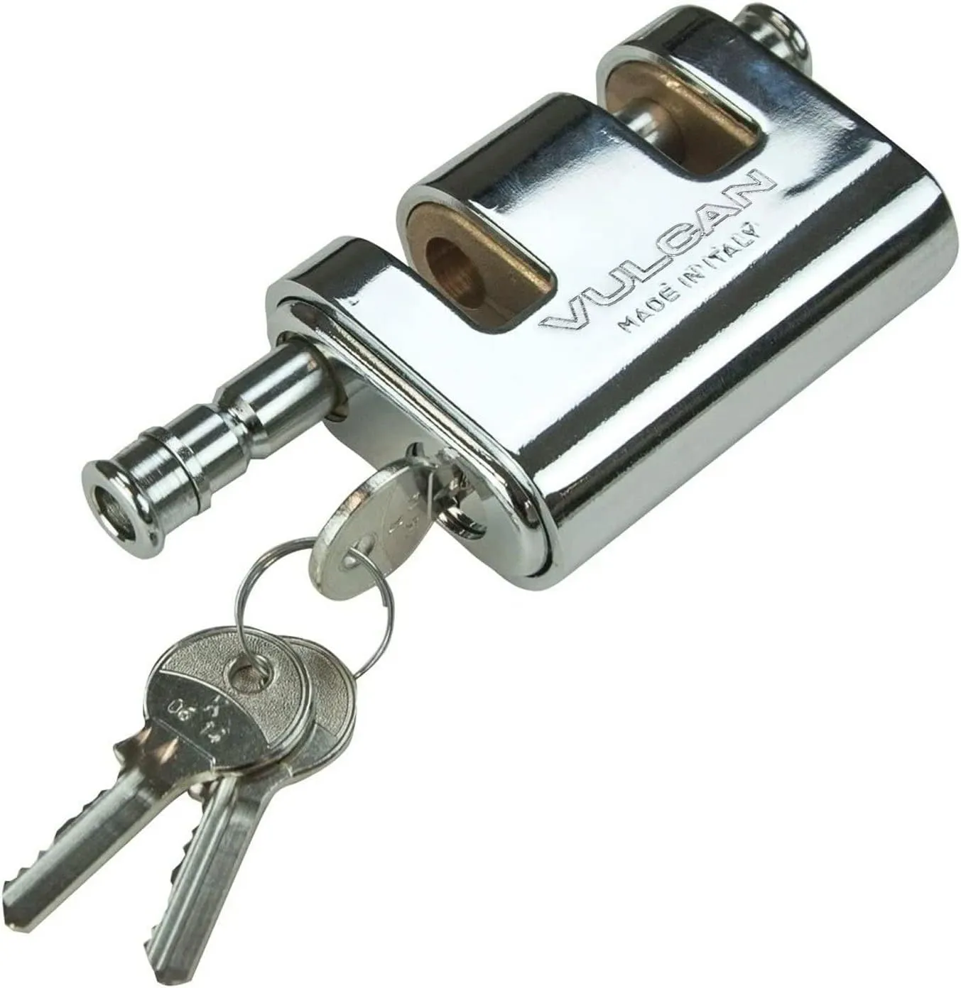 VULCAN Security Chain and Lock Kit - Premium Case-Hardened - 3/8 Inch x 3 Foot ( /-2 Inches) - Chain Cannot Be Cut with Bolt Cutters or Hand Tools