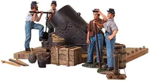 W. Britain 31134 American Civil War - 13 inch Mortar and 4 Man Crew