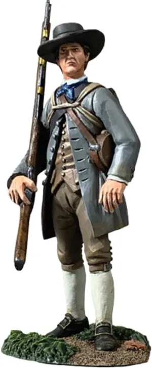 W. Britain American Revolution 16105 Colonial Militiaman no.1 Metal 1:30 Scale